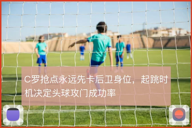 C罗抢点永远先卡后卫身位,起跳时机决定头球攻门成功率